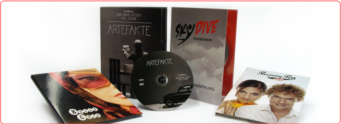 DVD-Digipack 4-seitig, 1 Tray