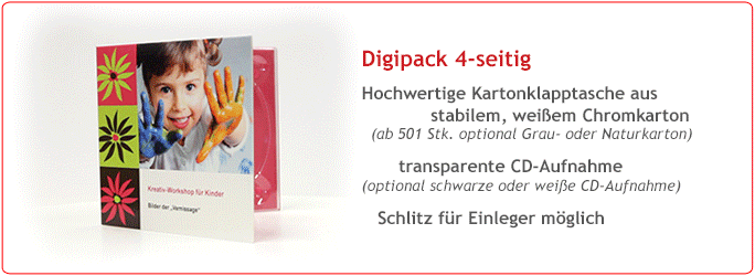 Digipack 4-seitig, 1 Tray