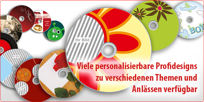 Web2Disc: Passende Drucksachen für CD- und DVD-Rohlinge gestalten